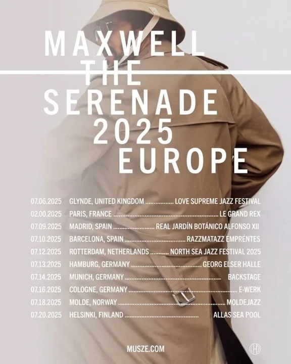 The Serenade 2025, UK & Europe poster